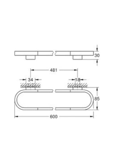 Grohe Selection Havluluk - 41056gl0 Parlak Altın