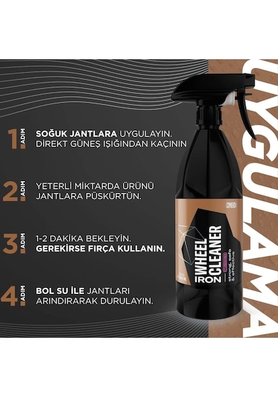 Gyeon Q²m Iron Wheel Cleaner Redefıned Jant Temizleyici Demir Tozu Balata Tozu Çözücü - 1000 Ml