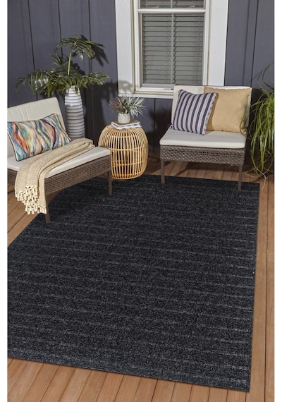 Oturma Odası Balkon Bahçe Mutfak Natura Kaymaz Tabanlı Jut Doğal Yıkanabilir Premium Kalite Bk104-antrasit