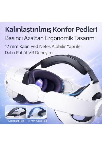 Meta Quest 2/3/3s Uyumlu Başlık Kayışı Elite Strap , Vr Gözlük Aksesuarı