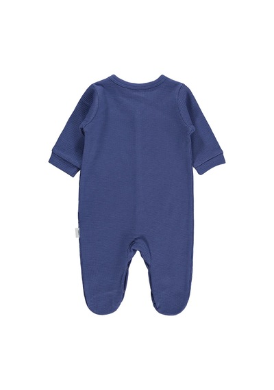 Civil Baby Roket Baskılı 1-9 Ay Tulum - Mavi İndigo