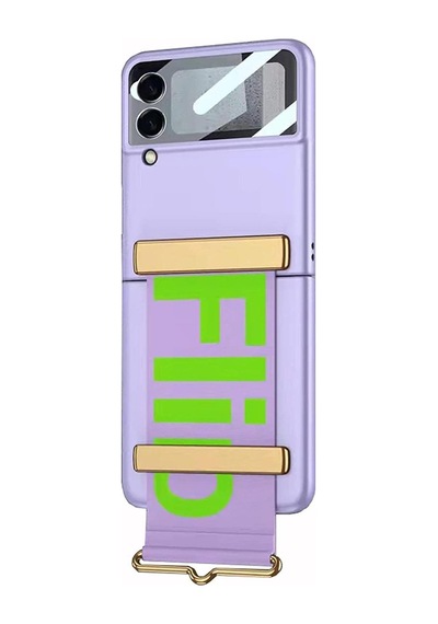 Microsonic Samsung Galaxy Uyumlu Z Flip 3 Kılıf Flio Strap