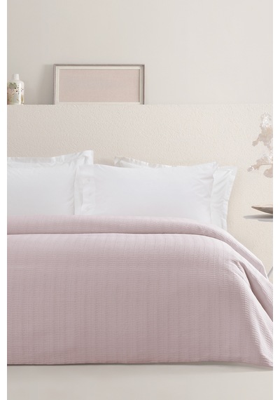 Dormy Home Braga %100 Pamuk Çift Kişilik Pike - Pudra