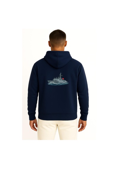 Bahriyeli Collection Kapüşonlu F500 Tcg Bozcaada Savaş Gemisi Cep Ve Sırt Tasarımlı Unisex Sweatshirt Lacivert Bahriyeli Collection Kapüşonlu F500 Tcg Bozcaada Savaş Gemisi Cep Ve Sırt Tasarımlı Unisex Sweatshirt Lacivert