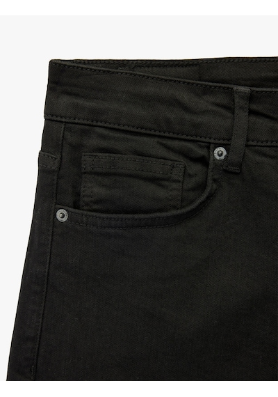Koton Pamuklu Normal Bel Skinny Fit Jean Pantolon - Michael Jean Siyah 6wam40218nd Siyah