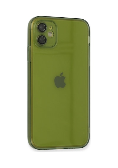 Apple iPhone Uyumlu,  12 Kılıf Fly Lens Silikon - Yeşil