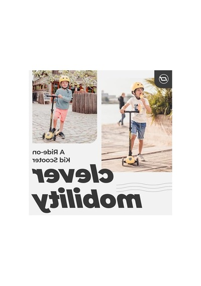 Led Tekerlekli Sarı Çocuk Scooter - Eğlenceli Taşıma Aracı Açık Mavi