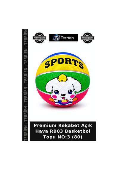 Premium Rekabet Açık Hava Rb03 Basketbol Topu No:3 80