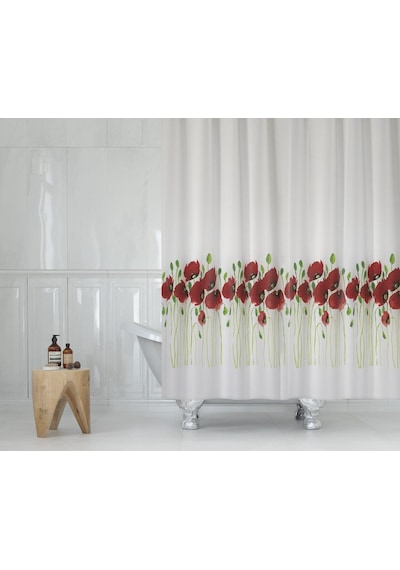 Zethome Tropik Banyo Duş Perdesi 7081 Tek Kanat 1X120X200 Çok Renkli