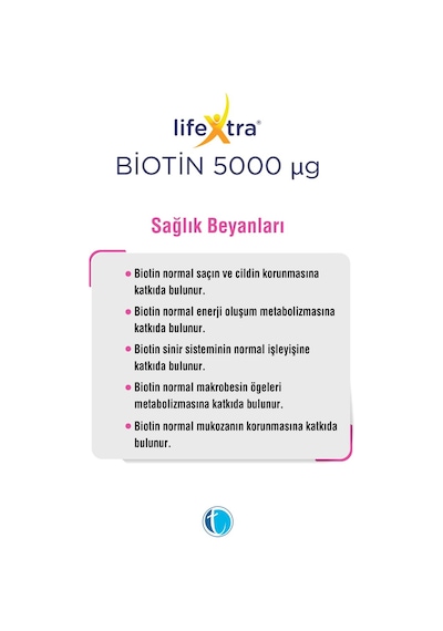 Lifextra Biotin 5000 mg 60 Tablet