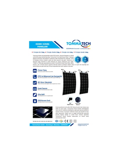 Tommatech Esnek Güneş Panelıtt-flex-110