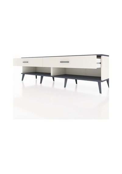 Hyperion Tv Ünitesi 2 Çekmeceli 176x44x51 Aytaşı-antrasit/aytaşı Antrasıt/aytası Hyperion Tv Ünitesi 2 Çekmeceli 176x44x51 Aytaşı-antrasit/aytaşı Antrasıt/aytası
