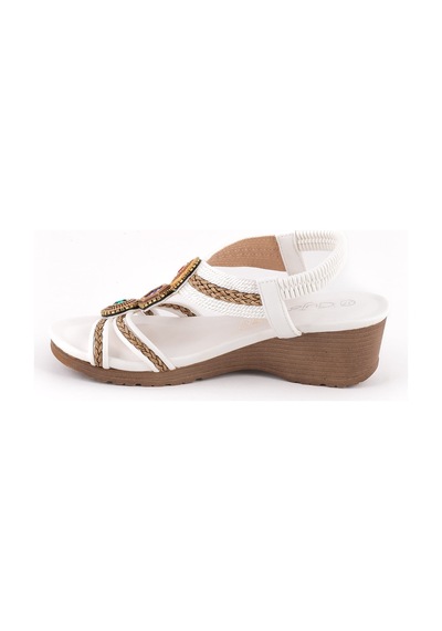Guja 241-1 Kadın Sandalet Guj-y6-241-1010 Beyaz