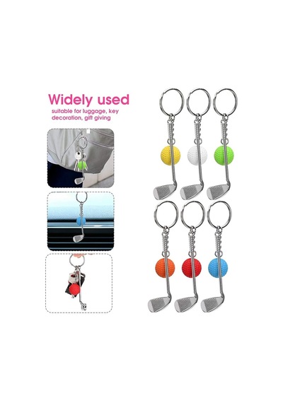 Nm Store Gerçekçi Golf Tasarımlı Şık Anahtarlık Kolye Çanta Süsü Golf Keychain