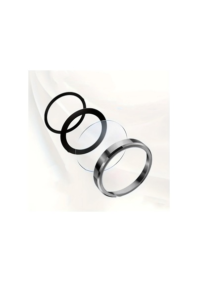 Apple Uyumlu iPhone 16 Pro Max Mkst Mikro Kamera Lens Koruyucu - Gri Gri