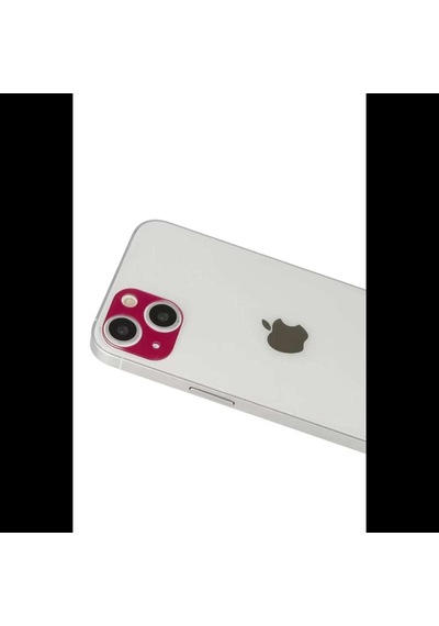 İphone 13 Rainbow Kamera Lens Koruma Cam - Koyu Kırmızı Diğer