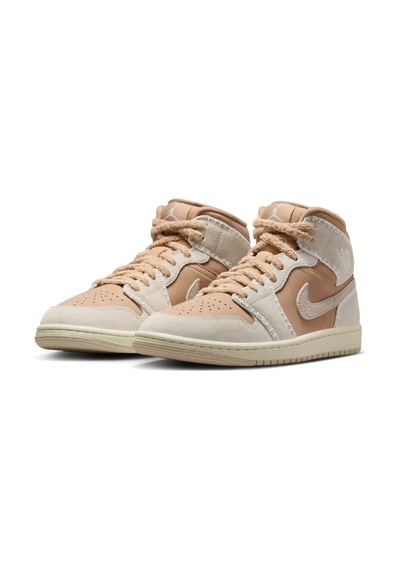 Nike Air Jordan 1 Mid Se 'hemp' Kadın Basketbol Ayakkabısı Hv4269-200 Çok Renkli