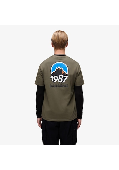 Napapijri S-montepiana Erkek Yeşil T-shirt Np0a88svg0a1 Yeşil