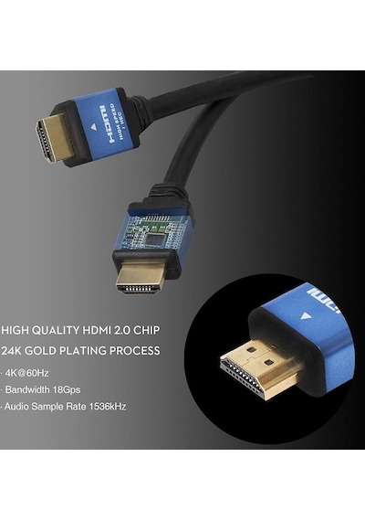 Alfais 4761 Hdmi 2.0 Lcd Laptop Monitör Görüntü Kablosu 4k Uhd 1.5 Metre