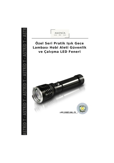 Özel Seri Pratik Işık Gece Lambası Hobi Aleti Güvenlik Ve Çalışma Led Feneri Beyaz