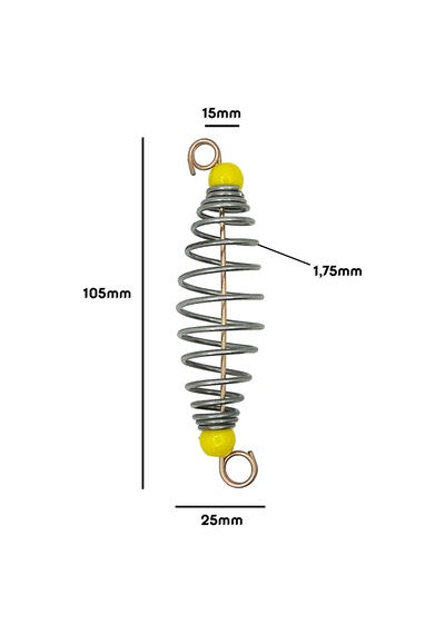 10.5 Cm Uzunlukta Çift Boncuklu Süper Avcı Kolay Hamur Tutan Sazan Yayı