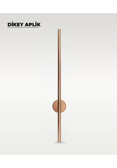 12w Rose Gold Renk Dikey Aplik - Gün Işığı