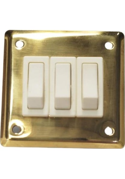 Üçlü Elektrik Anahtarı 66X64Mm 12V/15A X3
