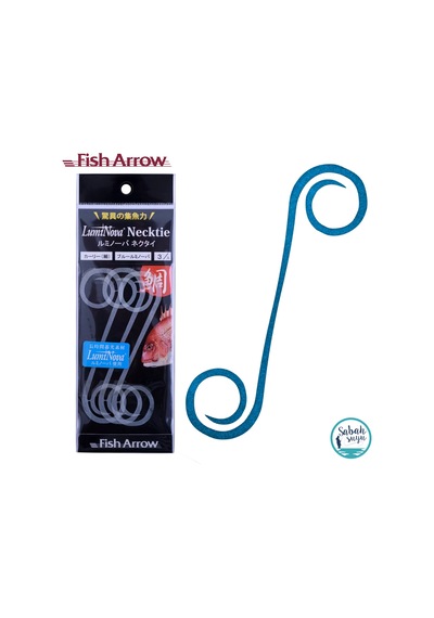 Fish Arrow Luminova Curly Nectie Blue Glow 5 Adet