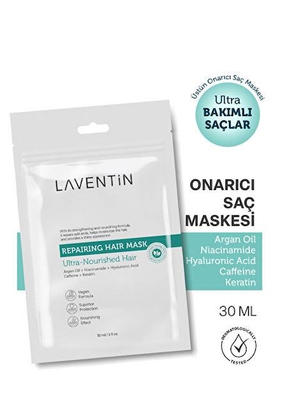 Laventin Aşırı Yıpranmış Ve Dökülen Saçlar İçin Onarıcı Saç Maskesi