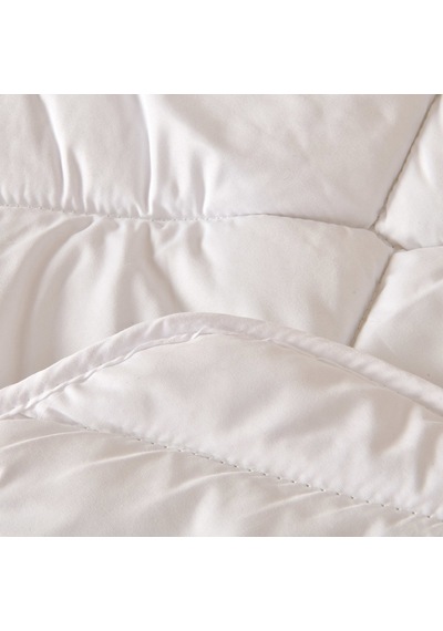 Soft Tek Kişilik İnce Microfiber Yorgan - Beyaz - 155x215 Cm Çok Renkli