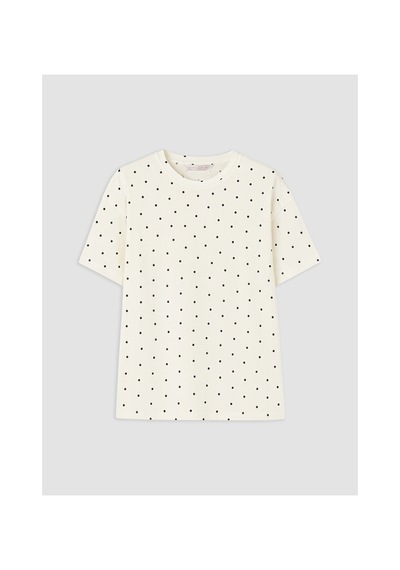 Lcw Dream Ekru Bisiklet Yaka Pauntiyeli Kadın Pijama Takımı