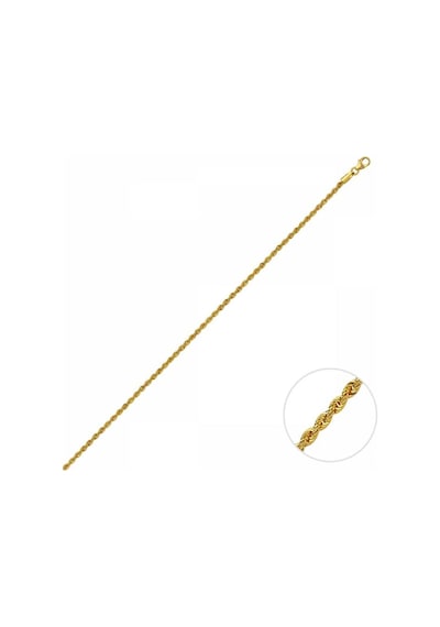 45 Cm Altın Lazer Halat Zincir N11.6180