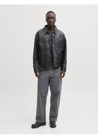 Jack & Jones Erkek Yüksek Bel Pantolon - Alex - 12288528 Iron Gate