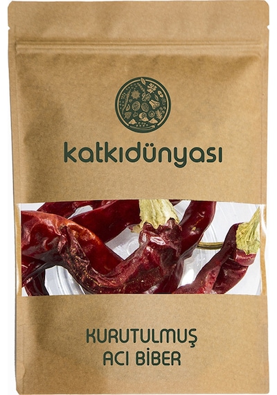 Katkı Dünyası Kurutulmuş Acı Biber Saplı 250 G