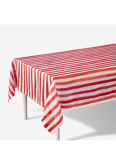 Kırmızı Polyester Masa Örtüsü 160x240 Cm