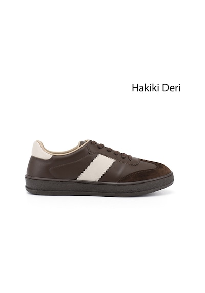 Diğer Kadın Kahverengi Bağcıklı Hakiki Deri Sneaker Ddza83742880