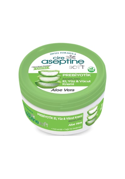 Cire Aseptine Soft Prebiyotik Aloe Vera İçerikli El Yüz ve Vücut Kremi 30 ML