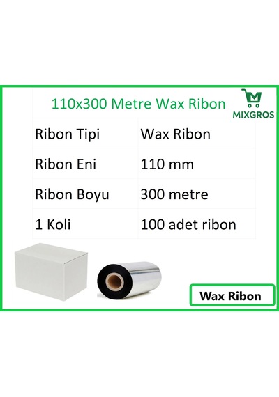 110x300 Metre Wax Ribon 100 Adet 100