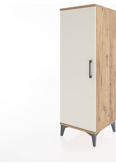 Hyperion Dolap Tek Kapaklı Tek Askılı 44x44x134 Çam-aytaşı Çam