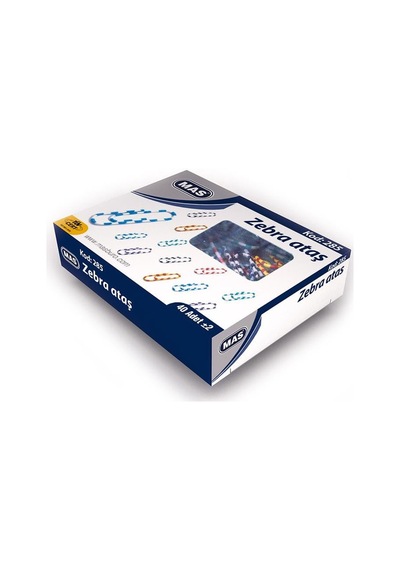 Mas Ataş Zebra Pvc Kaplı 28mm 40'lı Paket