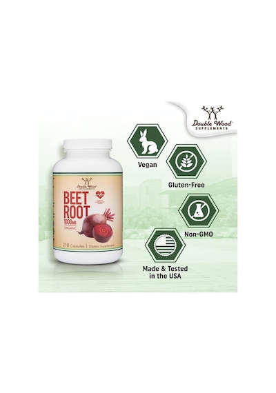 Double Wood Beet Root 1000mg 210 Capsul.usa Menşei.4038