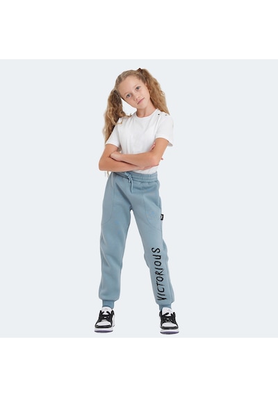 Slazenger LANEY Çocuk Cepli Mavi Eşofman Altı