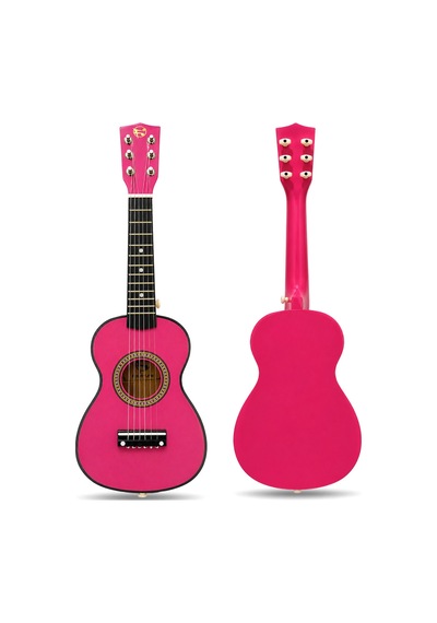 Fourtune Loki T-80PK 6 Telli Pembe Çocuk Gitarı Gerçek Ağaç