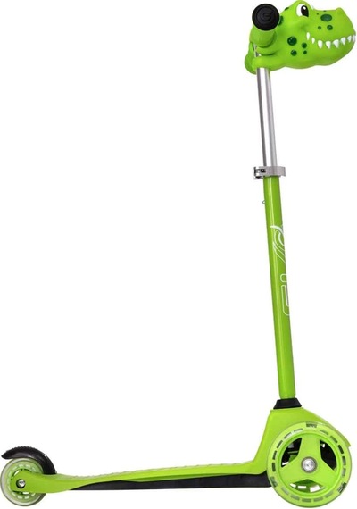 Dino 3 Teker Işıklı Scooter Nessiworld Yeşil