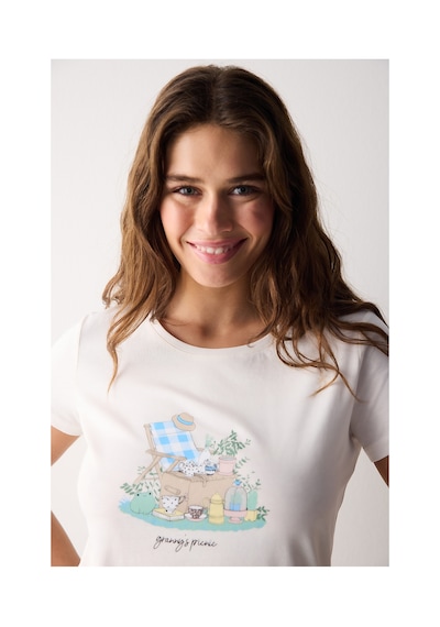 Penti Picnic Çok Renkli Pantolon Pijama Takımı
