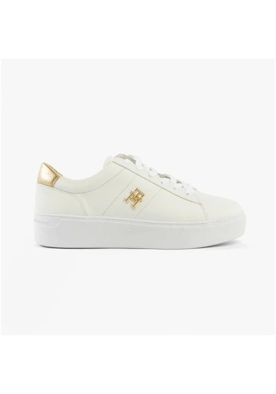 Tommy Hilfiger Platform Court Sneaker Metallıcs Krem