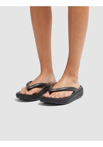 Fitflop Relıeff Recovery Hf4 Siyah Kadın Parmak Arası Terlik Siyah