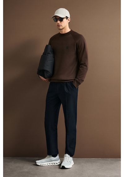 Lufian Blake Erkek Sweatshirt Kahverengi Kahverengi 112030193100400