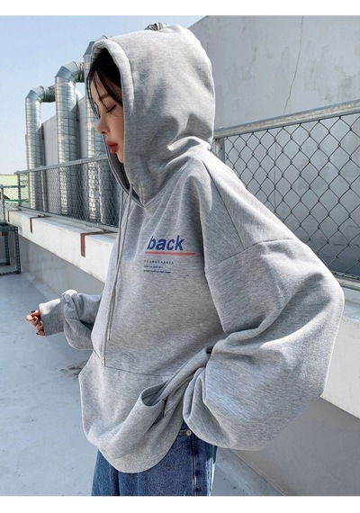 Altamira Unisex Back Baskılı Oversize Kapşonlu Sweatshirt 001