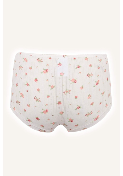 Defacto Çiçekli Bağcıklı Pamuklu Boxer G2630ax26spbr103 Pembe-br103